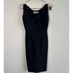 Chiara Boni Womens V Neckline La Petite Robe Dress Black Size Medium